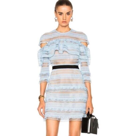 Self-Portrait Dresses & Skirts - Self-portrait Women's Blue Dress
